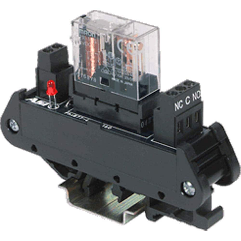 Automation Systems Interconnect - Interface Relay Modules; Input Amperage: 0.01 ; Contact Configuration: SPDT ; Coil Voltage: 24 VDC ; Mounting Type: DIN Rail - Exact Tooling