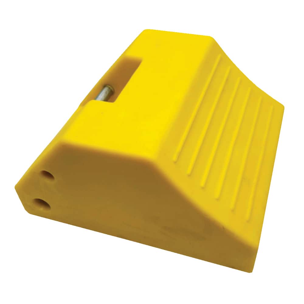 Vestil - Wheel Chocks; Width (Inch): 15 ; Height (Inch): 10 ; Depth (Inch): 18 ; Material: Polyurethane - Exact Tooling