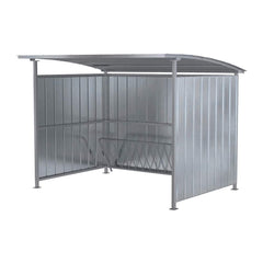 Vestil - Shelters; Type: Horizontal Storage Shed ; Width (Feet): 10.00 ; Depth: 95.50 ; Height (Feet): 7'5" ; Color: Silver ; Style: Multi-Duty - Exact Tooling