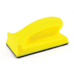 Superior Abrasives - Hand Pad Holders; Hand Pad Compatibility: Hook & Loop Disc ; Attachment Type: Hook & Loop ; Pad Width Compatibility (Inch): 6 ; Pad Length Compatibility (Inch): 9 ; Holder Width/Diameter (Inch): 2-5/8 ; Holder Length (Inch): 5-3/8 - Exact Tooling