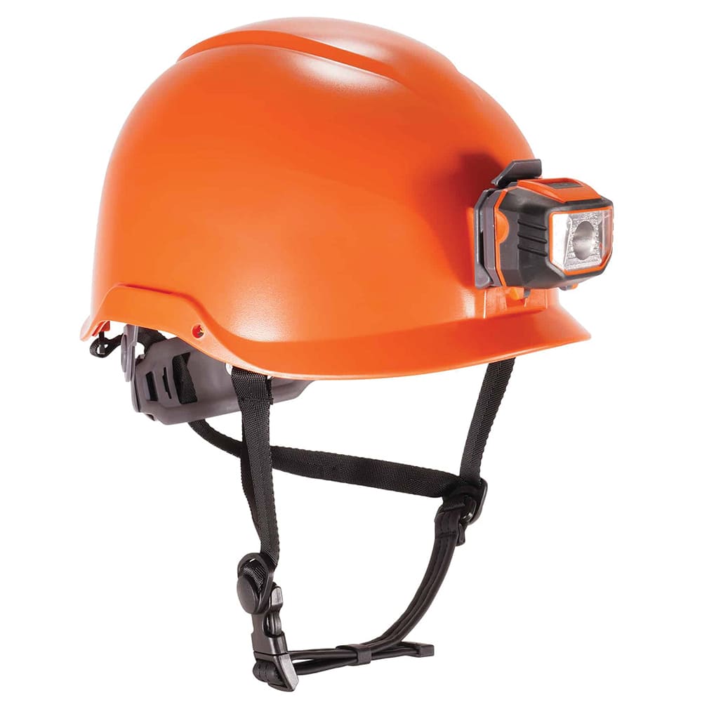 Ergodyne - Hard Hats; Type: Short Brim ; Adjustment: Adjustable ; Suspension Type: 6-Point ; ANSI Type: I ; Class Rating: E ; Material: Plastic - Exact Tooling
