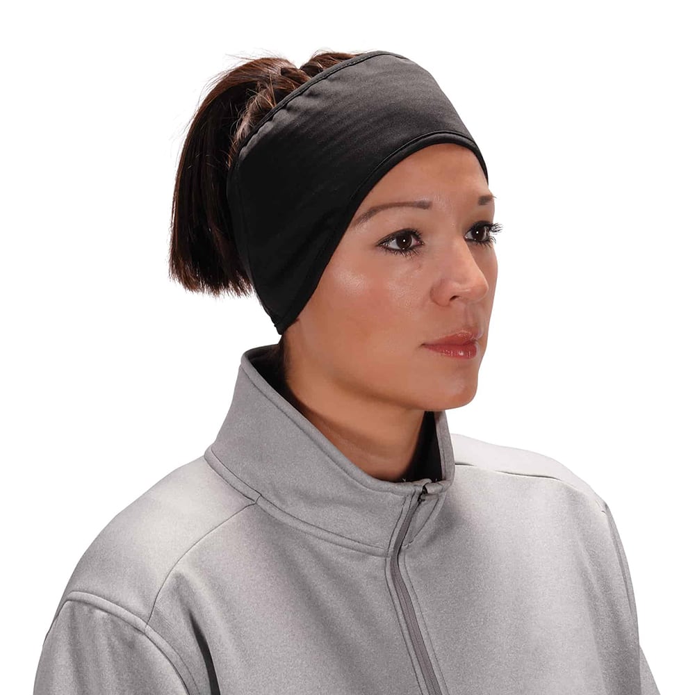 Ergodyne - Hats, Headbands & Bandanas; Garment Style: Headband ; Garment Type: Breathable ; Garment Color: Black ; Garment Size: Universal ; Garment Material: Spandex; Polyester Fleece ; Color Pattern: Solid - Exact Tooling