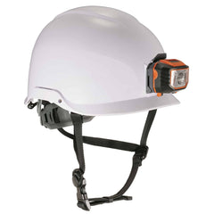 Ergodyne - Hard Hats; Type: Short Brim ; Adjustment: Adjustable ; Suspension Type: 6-Point ; ANSI Type: I ; Class Rating: E ; Material: Plastic - Exact Tooling