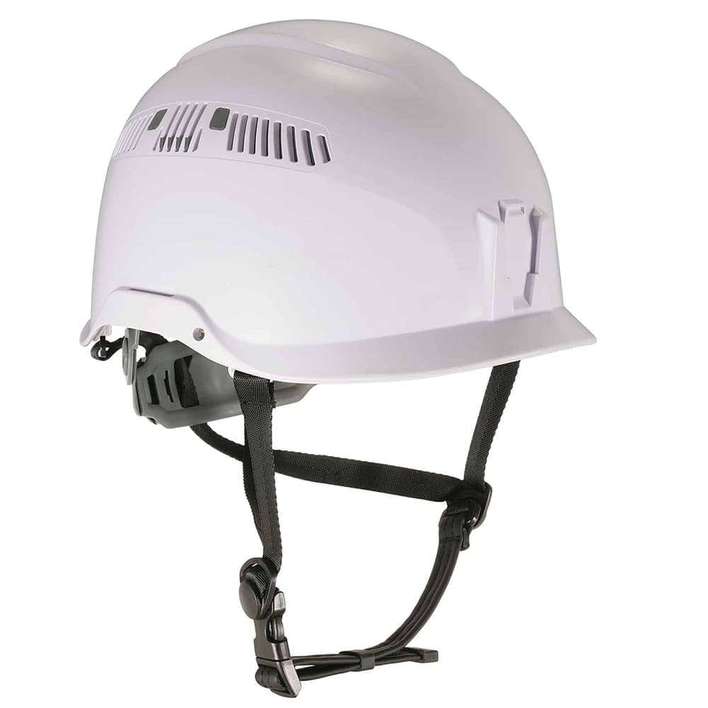 Ergodyne - Hard Hats; Type: Short Brim ; Adjustment: Adjustable ; Suspension Type: 6-Point ; ANSI Type: I ; Class Rating: C ; Material: Plastic - Exact Tooling