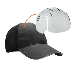 Ergodyne - Adjustable Hook & Loop Strap Vented Baseball Cap with Bump Cap Insert - Exact Tooling
