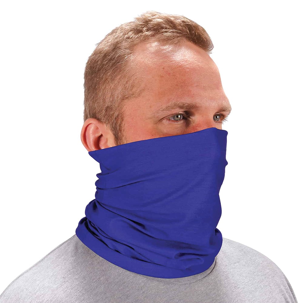 Ergodyne - Hats, Headbands & Bandanas; Garment Style: Gaiter ; Garment Type: Washable ; Garment Color: Blue ; Garment Size: Universal ; Garment Material: High-Performance Knit Fabric ; Color Pattern: Solid - Exact Tooling