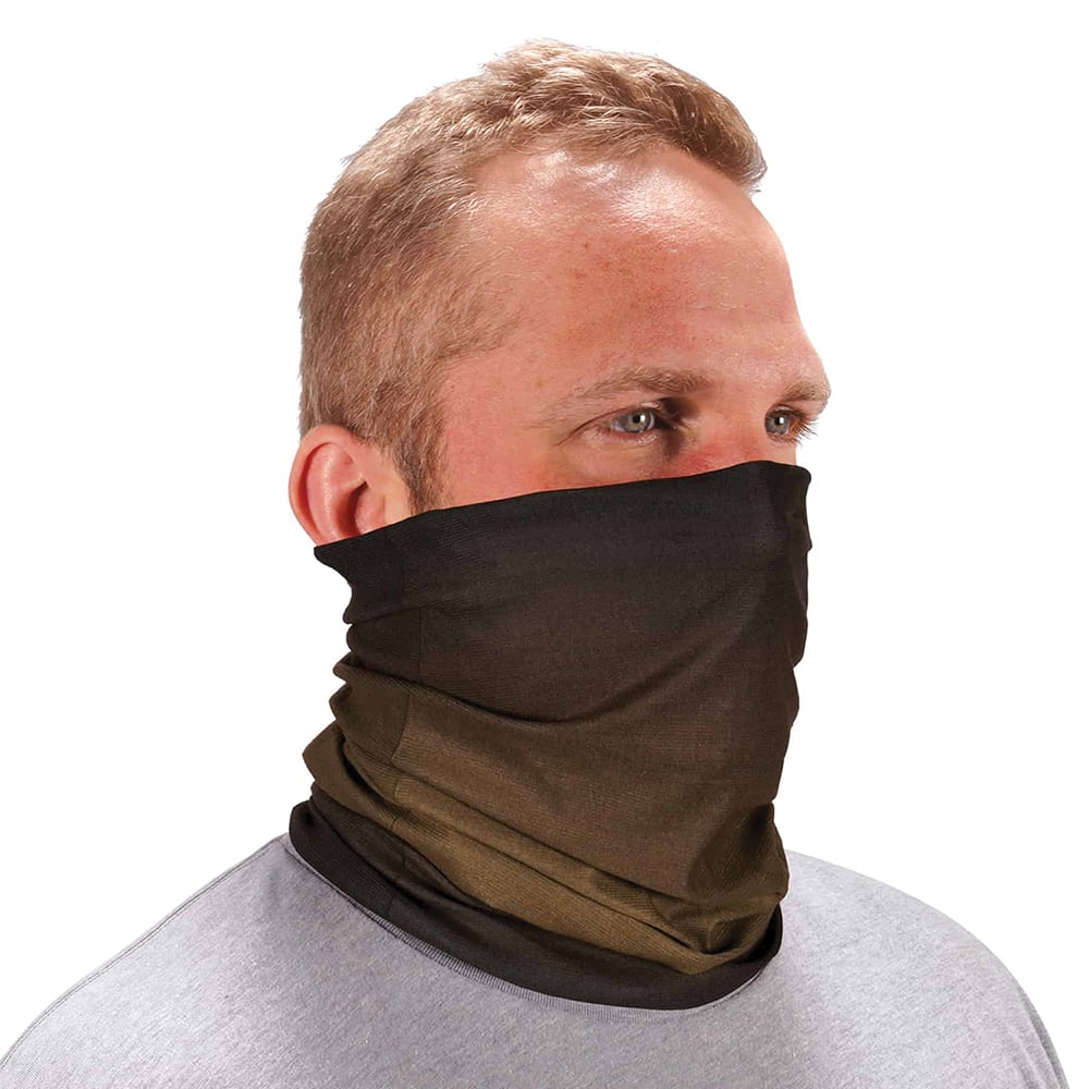 Ergodyne - Hats, Headbands & Bandanas; Garment Style: Gaiter ; Garment Type: Washable ; Garment Color: Olive ; Garment Size: Universal ; Garment Material: High-Performance Knit Fabric ; Color Pattern: Solid - Exact Tooling
