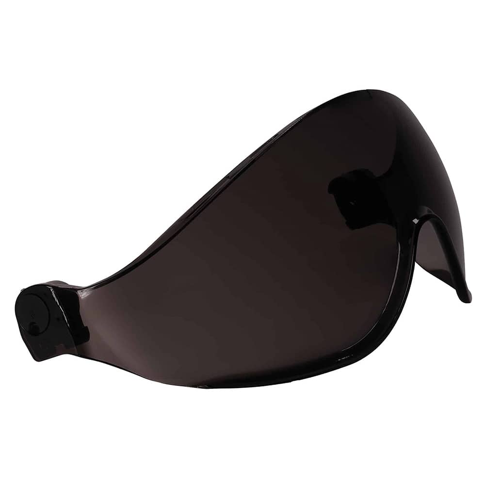 Ergodyne - Hard Hat Accessories; Type: Visor ; Hard Hat Compatibility: Skullerz? 8974, 8974LED, 8975 and 8975LED Safety Helmets ; Material: Polycarbonate ; Attachment Type: Screw-On ; Color: Smoke ; Additional Information: Skullerz 8991; Permanent Fog-Of - Exact Tooling