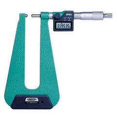 Insize USA LLC - Mechanical Outside Micrometers; Minimum Measurement (mm): 0.00 ; Minimum Measurement (Inch): 0 ; Minimum Measurement (Decimal Inch): 0 ; Maximum Measurement (mm): 25.00 ; Maximum Measurement (Decimal Inch): 1 ; Graduation (Decimal Inch): - Exact Tooling