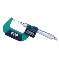 Insize USA LLC - Blade Micrometers; Operation Type: Electronic ; Minimum Measurement (Decimal Inch): 0.0000 ; Maximum Measurement (Decimal Inch): 1.0000 ; Thimble Type: Ratchet Stop ; Data Output: Yes ; Digital Counter: No - Exact Tooling
