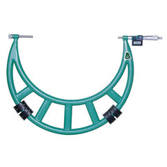 Insize USA LLC - Interchangeable-Anvil Micrometers; Operation Type: Electronic ; Minimum Measurement (mm): 300.00 ; Minimum Measurement (Decimal Inch): 12.0000 ; Digital Counter: No ; Maximum Measurement (Decimal Inch): 16.0000 ; Maximum Measurement (mm) - Exact Tooling