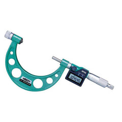 Insize USA LLC - Interchangeable-Anvil Micrometers; Operation Type: Electronic ; Minimum Measurement (mm): 150.00 ; Minimum Measurement (Decimal Inch): 6.0000 ; Digital Counter: No ; Maximum Measurement (Decimal Inch): 12.0000 ; Maximum Measurement (mm): - Exact Tooling