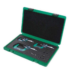 Insize USA LLC - Electronic Outside Micrometers; Type: Standard ; Minimum Measurement (Decimal Inch): 0.0000 ; Minimum Measurement (mm): 0.00 ; Maximum Measurement (mm): 100.00 ; Maximum Measurement (Decimal Inch): 4.0000 ; Thimble Type: Ratchet Stop - Exact Tooling