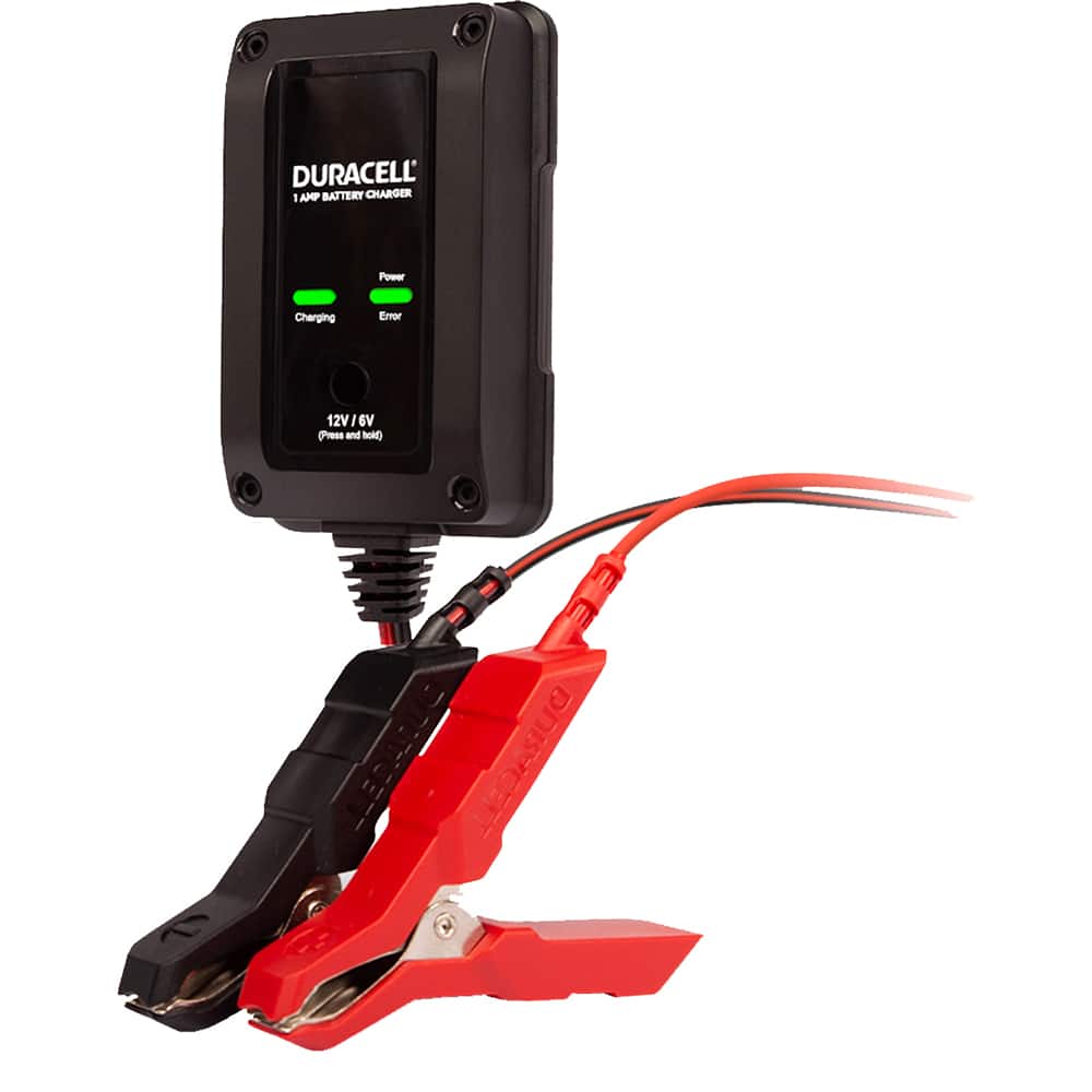 Duracell - Automotive Battery Chargers & Jump Starters; Type: Battery Maintainer ; Amperage Rating: 1 ; Voltage: 12 - Exact Tooling