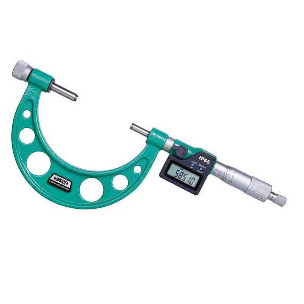 Insize USA LLC - Tube Micrometers; Operation Type: Electronic ; Minimum Measurement (mm): 0.00 ; Minimum Measurement (Decimal Inch): 0.0000 ; Maximum Measurement (Decimal Inch): 1.0000 ; Maximum Measurement (mm): 25.00 ; Digital Counter: No - Exact Tooling