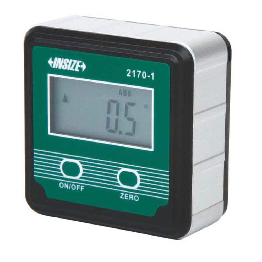 Insize USA LLC - Inclinometers; Operation Type: Electronic ; Inclinometer Type: Digital Level ; Minimum Measurement (Degrees): 0.00 ; Maximum Measurement (Degrees): 90.00 ; Dial Graduation (Minutes): 0.10 ; Measuring Face Type: Flat - Exact Tooling