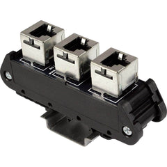 Automation Systems Interconnect - Interface Relay Modules; Input Amperage (mA): 0.01 ; Input Amperage: 0.01 ; Coil Voltage: 24 VDC ; Mounting Type: DIN Rail ; For Use With: Connecting 3 RJ45 Connections - Exact Tooling