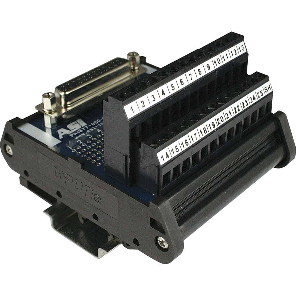 Automation Systems Interconnect - Interface Relay Modules; Input Amperage (mA): 0.01 ; Input Amperage: 0.01 ; Coil Voltage: 24 VDC ; Mounting Type: DIN Rail ; For Use With: Connecting 25 pin Female D-Sub Connector to Wire - Exact Tooling