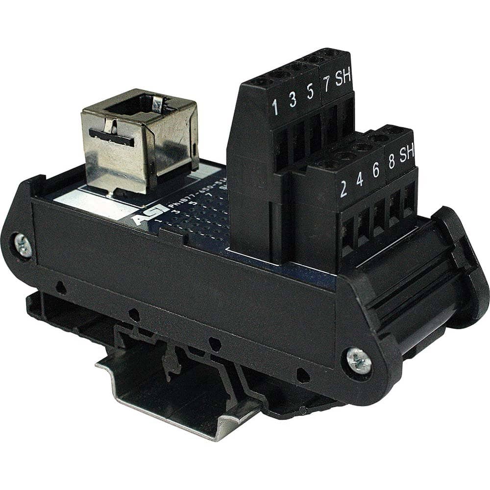 Automation Systems Interconnect - Interface Relay Modules; Input Amperage: 0.01 ; Coil Voltage: 100-120 VAC ; Mounting Type: DIN Rail ; For Use With: Connecting RJ34 Cable to Wire - Exact Tooling