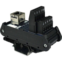 Automation Systems Interconnect - Interface Relay Modules; Input Amperage: 0.01 ; Coil Voltage: 100-120 VAC ; Mounting Type: DIN Rail ; For Use With: Connecting RJ34 Cable to Wire - Exact Tooling