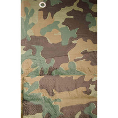 Erickson Manufacturing - Tarps & Dust Covers; Material: Polyethylene ; Width (Feet): 8.00 ; Grommet: Yes ; Color: Camo ; Length: 10 - Exact Tooling