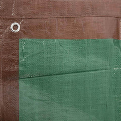 Erickson Manufacturing - Tarps & Dust Covers; Material: Polyethylene ; Width (Feet): 12.00 ; Grommet: Yes ; Color: Brown ; Length: 16 - Exact Tooling