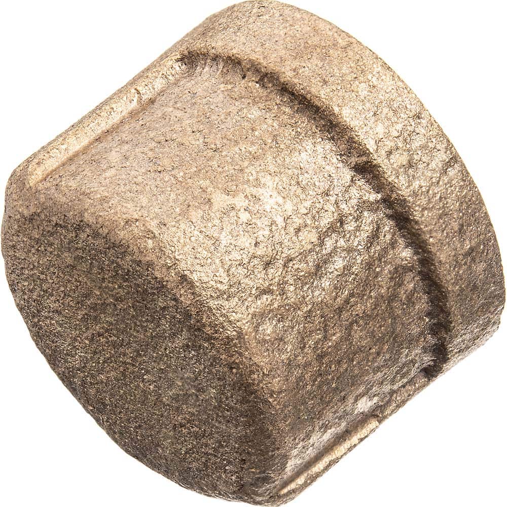 USA Sealing - Brass & Chrome Pipe Fittings; Type: Cap ; Fitting Size: 4 ; End Connections: FNPT ; Material: Brass ; Pressure Rating (psi): 125 ; Finish/Coating: Uncoated - Exact Tooling