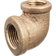 USA Sealing - Brass & Chrome Pipe Fittings; Type: Reducing Elbow ; Fitting Size: 3 x 2-1/2 ; End Connections: FNPT x FNPT ; Material: Brass ; Pressure Rating (psi): 125 ; Finish/Coating: Uncoated - Exact Tooling