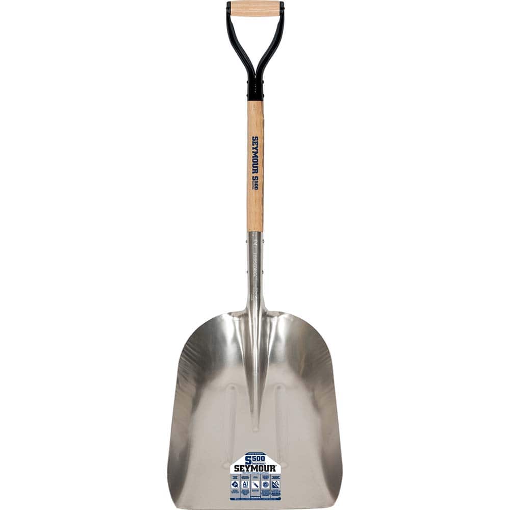 SEYMOUR-MIDWEST - Shovels, Spades, Diggers & Hoes; Type: Scoop ; Blade Type: Square ; Blade Width (Inch): 14-3/4 ; Blade Material: Aluminum ; Handle Length (Inch): 36 ; Handle Type: D-Grip - Exact Tooling