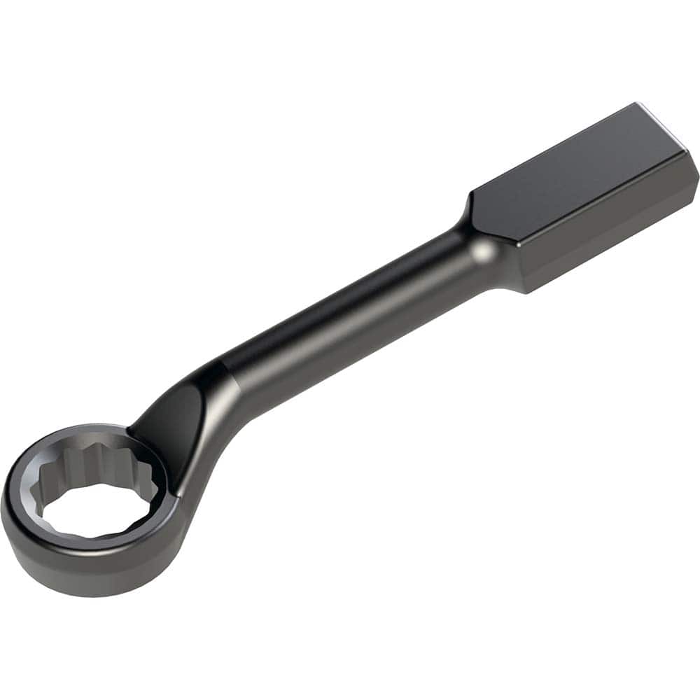 Petol - Box Wrenches; Wrench Type: Offset ; Tool Type: Striking Wrench ; Size (Inch): 1-11/16 ; Number of Points: 12 ; Head Type: Single End ; Finish/Coating: Black Oxide - Exact Tooling
