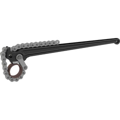 Petol - Chain & Strap Wrenches; Type: Chain Tong ; Maximum Pipe Capacity (Inch): 2.5 ; Chain/Strap Length: 20 (Inch); Handle Length: 27 (Inch) - Exact Tooling