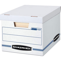 BANKERS BOX - Compartment Storage Boxes & Bins; Type: Storage Box ; Number of Compartments: 1.000 ; Overall Width: 12 ; Overall Depth: 16-1/4 (Inch); Overall Height (Inch): 10-1/2 ; Color: White - Exact Tooling