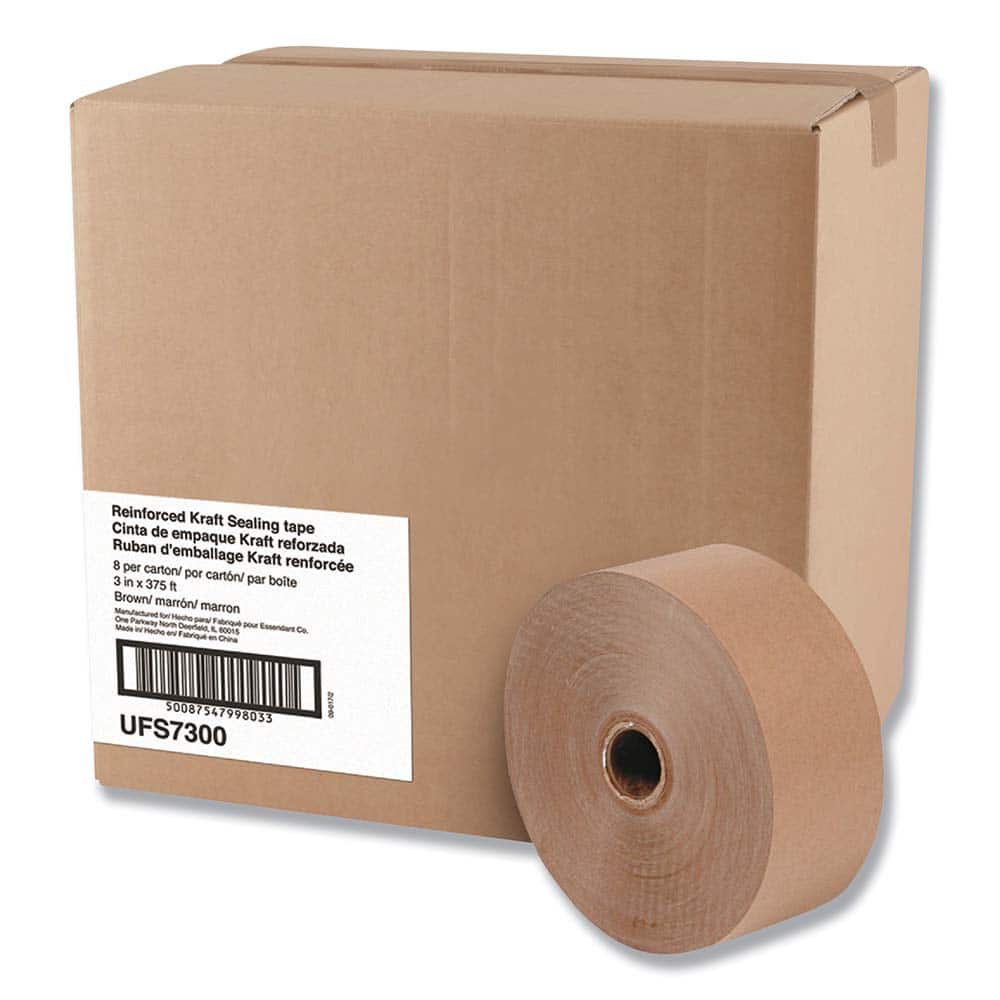 GEN - Packing Tape; Tape Type: Sealing ; Color: Brown ; Adhesive Material: Water Activated ; Width (Inch): 3 ; Length: 375' ; Material Type: Fiberglass; Kraft Paper - Exact Tooling