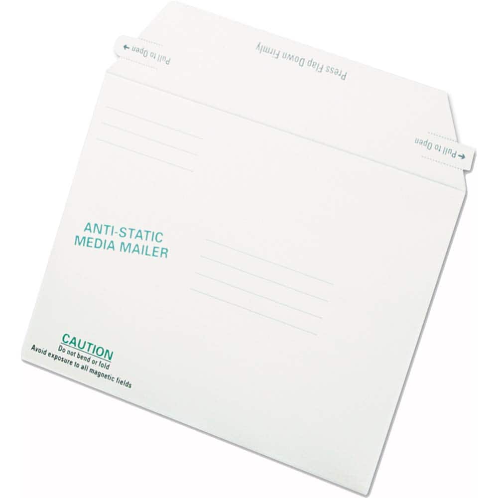Quality Park - Boxes & Crush-Proof Mailers; Type: Multi-Media Mailers ; Width (Inch): 8-13/16 ; Length (Inch): 8-13/16 ; Height (Inch): 2.5 ; Color: White - Exact Tooling