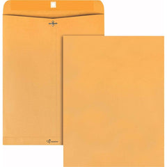 Quality Park - Mailers, Sheets & Envelopes; Type: Clasp Envelope ; Style: Clasp w/Gummed Flap ; Width (Inch): 15-1/2 ; Length (Inch): 12 ; Box Quantity: 100 ; Size: 12 x 15.5 - Exact Tooling