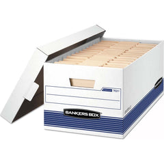 BANKERS BOX - Compartment Storage Boxes & Bins; Type: Storage Box ; Number of Compartments: 1.000 ; Overall Width: 12 ; Overall Depth: 25-3/8 (Inch); Overall Height (Inch): 10-1/4 ; Color: White - Exact Tooling