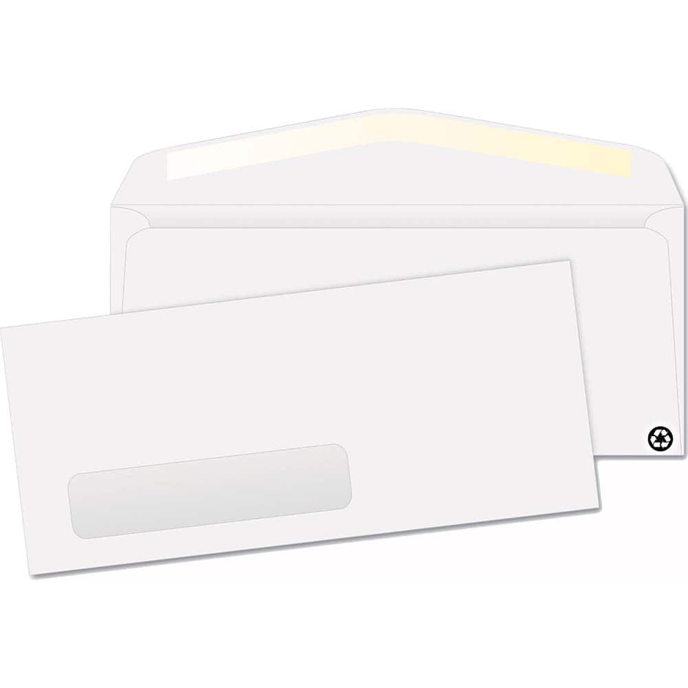 Quality Park - Mailers, Sheets & Envelopes; Type: Business Envelope ; Style: Gummed Flap ; Width (Inch): 9-1/2 ; Length (Inch): 4-1/8 ; Box Quantity: 500 ; Size: 4.13 x 9.5 - Exact Tooling