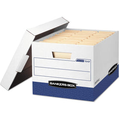 BANKERS BOX - Compartment Storage Boxes & Bins; Type: Storage Box ; Number of Compartments: 1.000 ; Overall Width: 12 ; Overall Depth: 16-1/2 (Inch); Overall Height (Inch): 10-3/8 ; Color: White - Exact Tooling