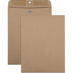 Quality Park - Mailers, Sheets & Envelopes; Type: Clasp Envelope ; Style: Clasp w/Gummed Flap ; Width (Inch): 12 ; Length (Inch): 9 ; Box Quantity: 100 ; Size: 9 x 12 - Exact Tooling