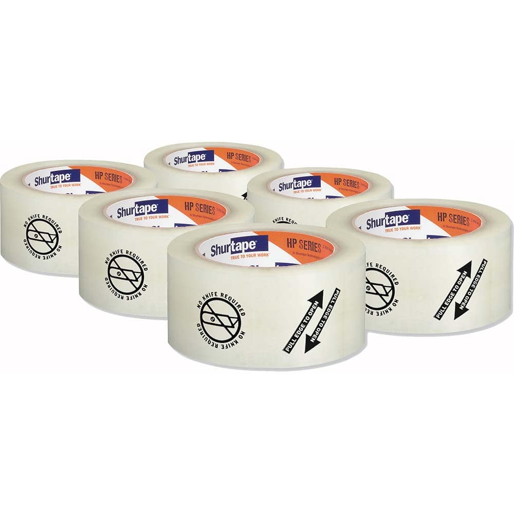 Duck - Packing Tape; Tape Type: Packaging ; Color: Clear ; Adhesive Material: Synthetic Rubber ; Width (Inch): 2-5/64 ; Length: 110 yd ; Material Type: Plastic - Exact Tooling