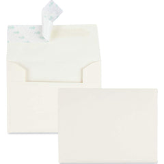 Quality Park - Mailers, Sheets & Envelopes; Type: Greeting Card Envelope ; Style: Self Seal ; Width (Inch): 5-3/4 ; Length (Inch): 4-3/8 ; Box Quantity: 100 ; Size: 4.38 x 5.75 - Exact Tooling