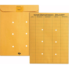 Quality Park - Mailers, Sheets & Envelopes; Type: Clasp Envelope ; Style: Self Seal ; Width (Inch): 13 ; Length (Inch): 10 ; Box Quantity: 100 ; Size: 10 x 13 - Exact Tooling