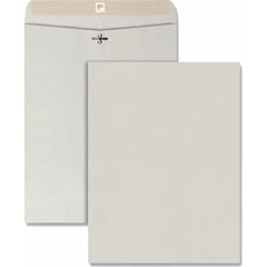 Quality Park - Mailers, Sheets & Envelopes; Type: Clasp Envelope ; Style: Clasp w/Gummed Flap ; Width (Inch): 13 ; Length (Inch): 10 ; Box Quantity: 100 ; Size: 10 x 13 - Exact Tooling