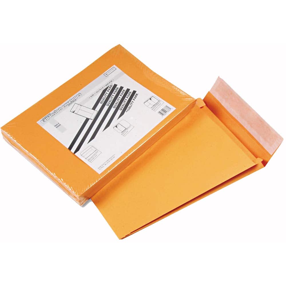 Quality Park - Mailers, Sheets & Envelopes; Type: Expandable Envelope ; Style: Self Seal ; Width (Inch): 13 ; Length (Inch): 10 ; Box Quantity: 25 ; Size: 10 x 13 - Exact Tooling