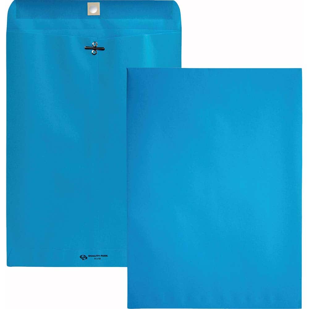 Quality Park - Mailers, Sheets & Envelopes; Type: Clasp Envelope ; Style: Clasp w/Gummed Flap ; Width (Inch): 12 ; Length (Inch): 9 ; Box Quantity: 10 ; Size: 9 x 12 - Exact Tooling