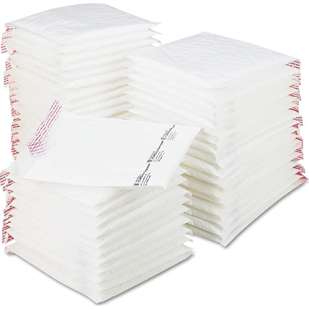 Sealed Air - Mailers, Sheets & Envelopes; Type: Jiffy Bubble Cushioned Mailer ; Style: Self Seal ; Width (Inch): 12 ; Length (Inch): 8-1/2 ; Box Quantity: 50 ; Size: 8.5 x 12 - Exact Tooling
