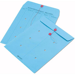 Quality Park - Mailers, Sheets & Envelopes; Type: Inter-Department Envelopes ; Style: String & Button ; Width (Inch): 13 ; Length (Inch): 10 ; Box Quantity: 100 ; Size: 10 x 13 - Exact Tooling