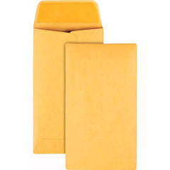 Quality Park - Mailers, Sheets & Envelopes; Type: Coin Envelope ; Style: Gummed Flap ; Width (Inch): 6 ; Length (Inch): 3-3/8 ; Box Quantity: 500 ; Size: 3.38 x 6 - Exact Tooling