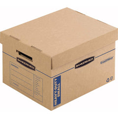 BANKERS BOX - Compartment Storage Boxes & Bins; Type: Moving Box ; Number of Compartments: 1.000 ; Overall Width: 15 ; Overall Depth: 15 (Inch); Overall Height (Inch): 12 ; Color: Kraft/Blue - Exact Tooling