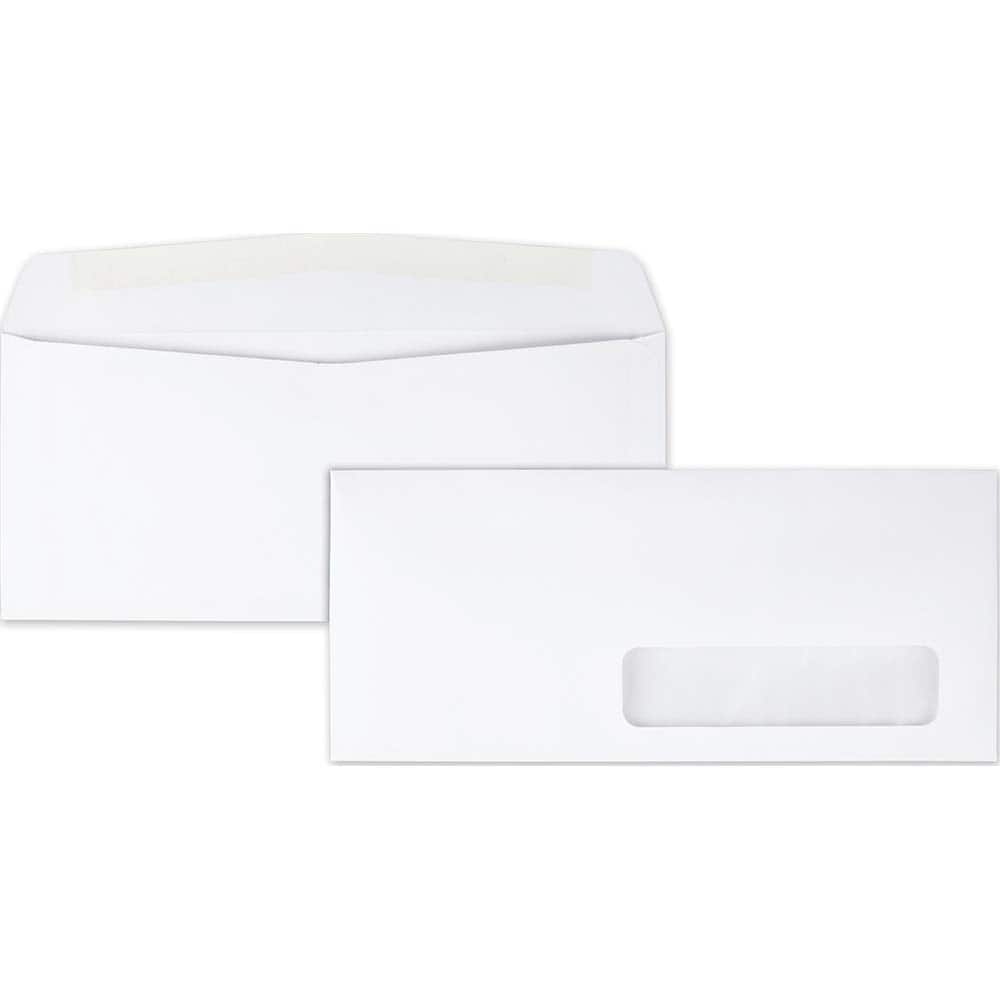 Quality Park - Mailers, Sheets & Envelopes; Type: Business Envelope ; Style: Gummed Flap ; Width (Inch): 9-1/2 ; Length (Inch): 4-1/8 ; Box Quantity: 500 ; Size: 4.13 x 9.5 - Exact Tooling